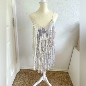 BHLDN Taylor V-Neck Mini Dress size 8